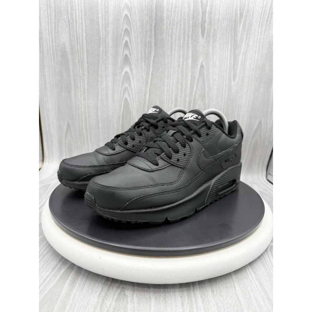Nike GS Air Max 90 Ltr Youth Size 7Y Womens 8.5 Black Sneakers Shoes CD6864-001